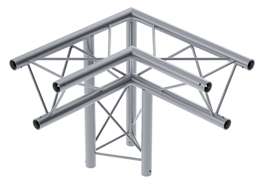 CONTESTAGE - DECO22T-AG03 - 220mm triangular angle - 3 directions - 90° - 50cm - Left-hand - Connection kits included