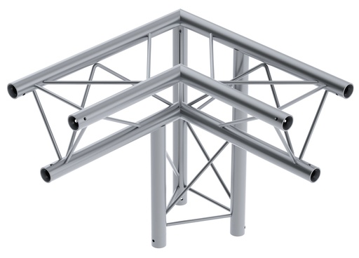 CONTESTAGE - DECO22T-AG02 - 220mm triangular angle - 3 directions - 90° - 50cm - right-hand - Connection kits included