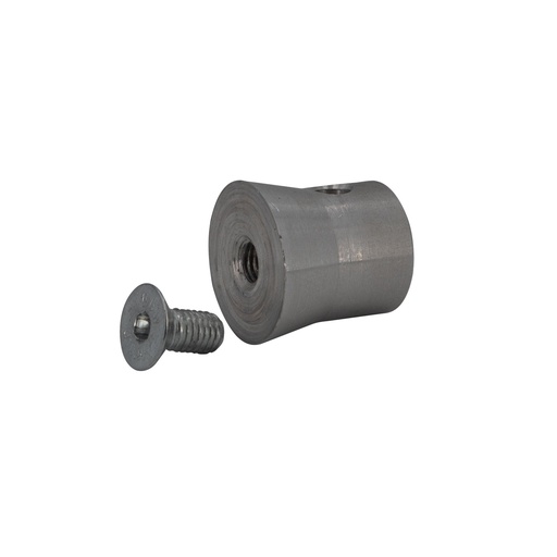 CONTESTAGE - DECO22-1/2MANCH - Conical half-coupler - M8 screw - for 35mm tubes