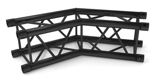 CONTESTAGE - AGQUA-04 blk - TRUSS Quatro 290 angle - 50cm - 135° - 2 directions - black - Connection kit included