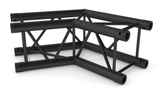 CONTESTAGE - AGQUA-03 blk - TRUSS Quatro 290 angle - 50cm - 120° - 2 directions - black - Connection kit included