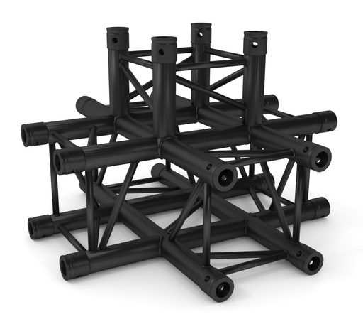 CONTESTAGE - AGQUA-07 blk - TRUSS Quatro 290 angle - 90° - 5 directions - black - Connection kits included