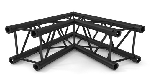 CONTESTAGE - AGQUA-01 blk - TRUSS Quatro 290 angle - 100cm - 60° - 2 directions – Black - Connection kit included