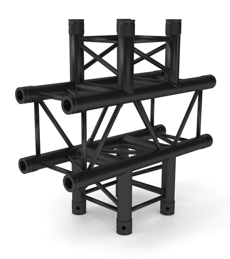 CONTESTAGE - AGQUA-06 blk - TRUSS Quatro 290 angle - 90° - 4 directions - black - Connection kits included