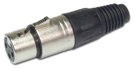 HILEC - FXF/CH - Female XLR connector - Chrome finish