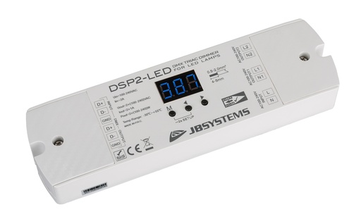 JB SYSTEMS - DSP2-LED - Triac dimmer / switch pack: 2 DMX channels for 100-240Vac LED-lamps and other small loads