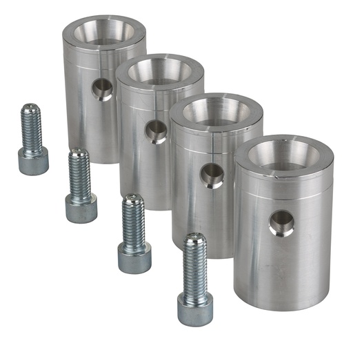CONTESTAGE - BT-TRUSS QUAT 29 - BOX Coupler Set FEMALE  - Set of 4 conical female couplers for “290mm square truss” box corners