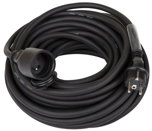 HILEC - POWERCABLE-3G2,5-15M-F - Power extension cable 3G2,5 and French Shuko connectors