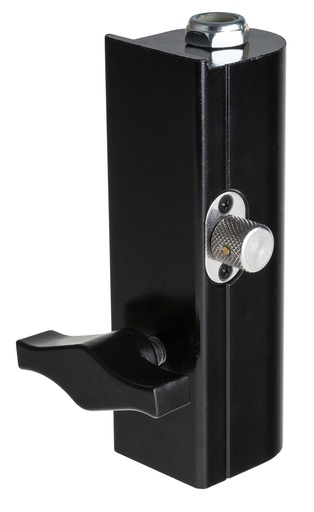 BRITEQ - TV-SPIGOT RECEIVER - This special adapter makes it possible to easily connect a standard clamp to equipment with 28mm TV-SPIGOT.