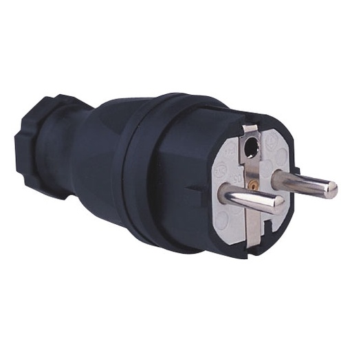HILEC - FIC/SCHU/MAL - IP44 schuko male rubber plug