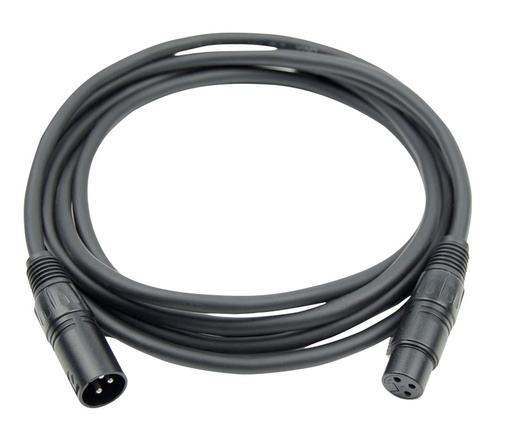 HILEC - CDMX-0.6 - DMX XLR 3pin male / XLR 3pin female cable - 0.6m