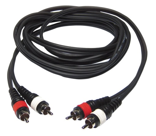 HILEC - CL-24/1.5 - 2x 4mm - 2x Male RCA / 2x Male RCA Pro line cable - 1.5m