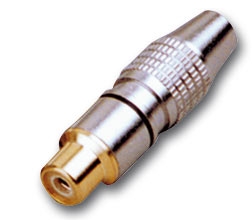 HILEC - RCA920/NO - Female RCA connector for pro cable - Black