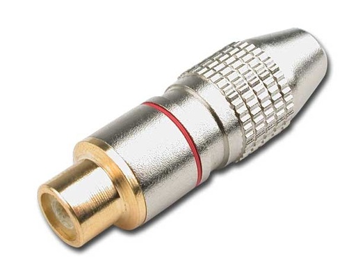 HILEC - RCA920/RO - Female RCA connector for pro cable - Red