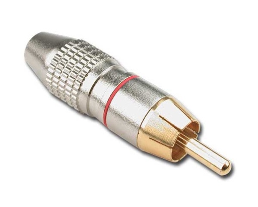 HILEC - RCA910/RO - Male RCA connector for pro cable - Red