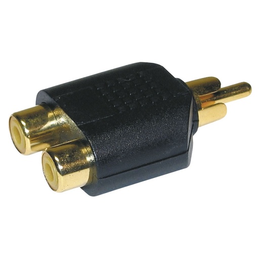 HILEC - ADAPT600 - 2x Female RCA / 1x Male RCA adapter