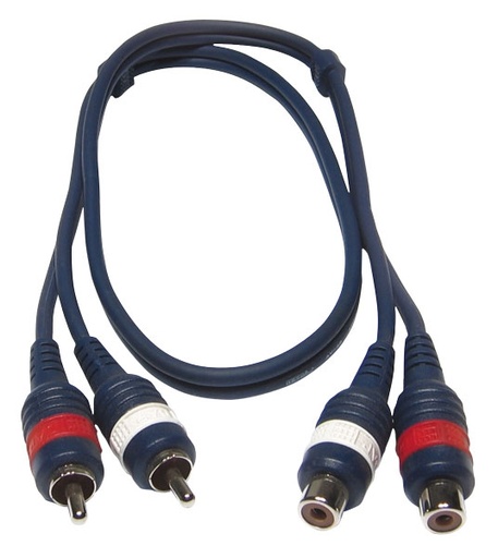 HILEC - CL-27/6 - 2x Female RCA / 2x Male RCA line cable - 6m