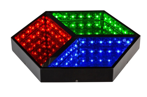 JB SYSTEMS - HEXAGON 3D - Fantastic RGB 3D mirror effect for all kind of decorative purposes, the perfect eye catcher for pubs and shops!