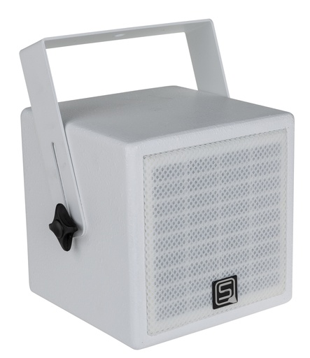 SYNQ - SC-05 WHITE - Small cube with 5" coaxial speaker - white finish