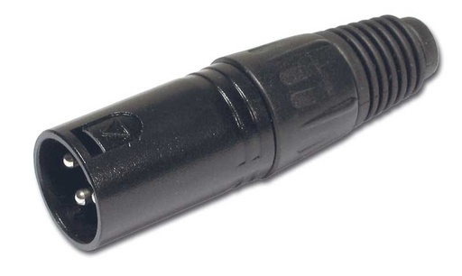 HILEC - FXM/NO - Male XLR connector - Black finish