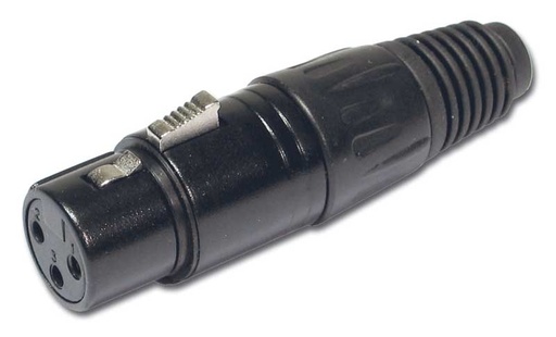 HILEC - FXF/NO - Female XLR connector - Black finish