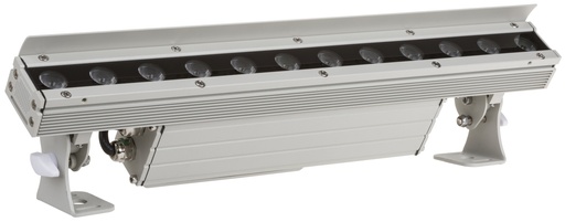 BRITEQ - LDP-COLORBAR 12FC - Powerful IP65 LED projector (length: 48cm) equipped with 12pcs 4W RGBW leds. The projector is divided in 2 independent sections.