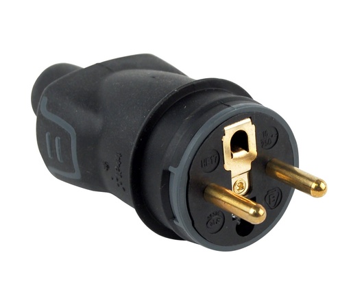 HILEC - FIC/CAH/MAL - Male rubber plug 2 poles + earth