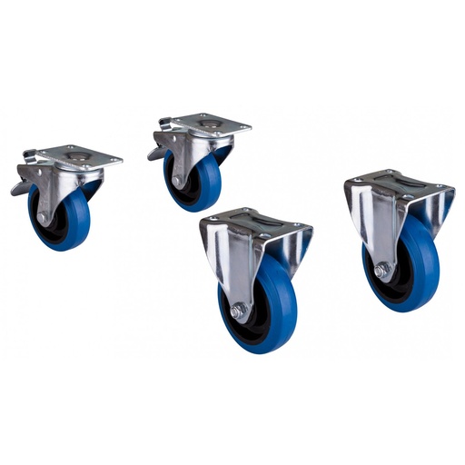 AUDIOPHONY - ATOM-WHEELS - Kit of 4 wheels for ATOMSUB, MyosSUB and CARBON18ASub subwoofer