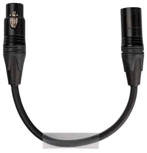 TASKER - PRE-3M5F1038ZW0.15 (BAG) - TASKER assembled, balanced DMX signal 3pin to 5pin adapter cable with XLR Neutrik® NC3MXX-BAG/NC5FXX-BAG connectors.