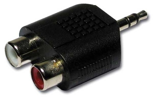 HILEC - ADAPT1105 - Female RCA stereo / Male Jack 3.5 stereo adapter
