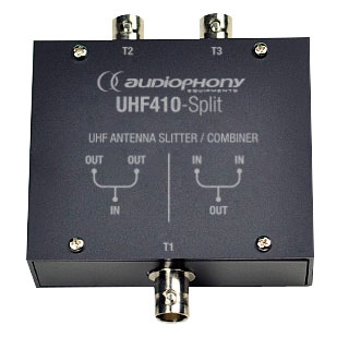 AUDIOPHONY - UHF410-Split - 2-in-1 IN/OUT Line splitter with BNC connector