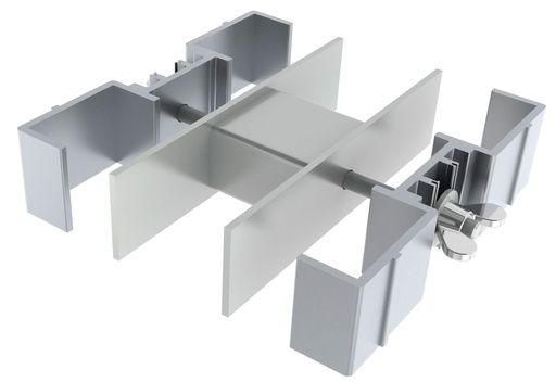 CONTESTAGE - PLTS-fc4 - Connecting clamp for four square legs