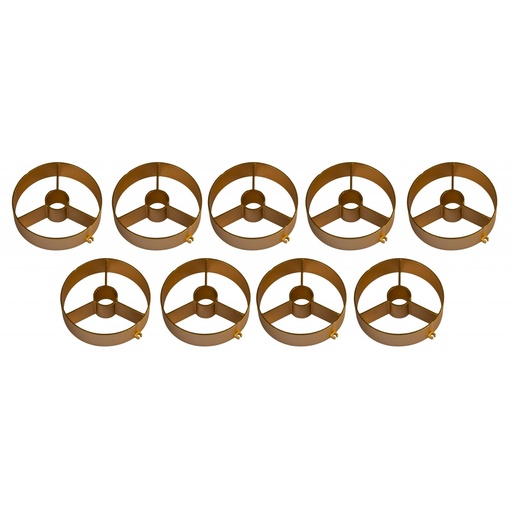 BRITEQ - BT-NONABEAM set 9 louvers GOLD - Set of 9 gold louvers for the BT-NONABEAM.