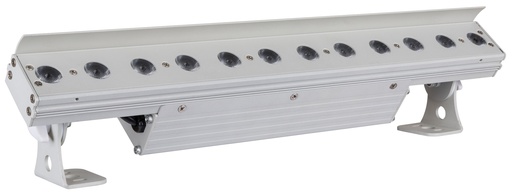 BRITEQ - LDP-COLORSTRIP 12FC - Powerful indoor LED projector equipped for typical “wall wash” applications.
48cm long enclosure, equipped with 12pcs 4W RGBW-leds, divided into 2 sections.
