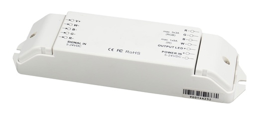 CONTEST - TAPEBOOSTER RGBW - 4-Channel signal booster 5-24VDC - 3x3A + 1x9A max