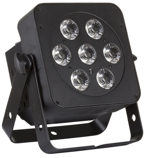 JB SYSTEMS - LED PLANO 6in1 - Extremely compact energy saving LED projector equipped with 7x12W RGBWA + UV LEDs!