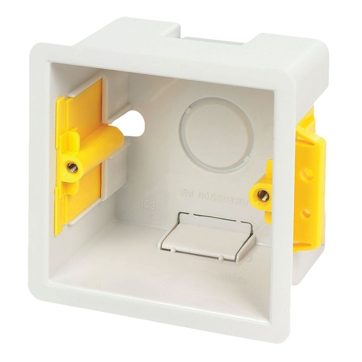 CONTEST - PILOTBOX - Square flush mounted box - 47mm white