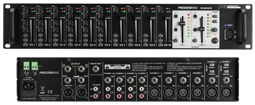 AUDIOPHONY PA - PREZONE642 - 10-channel and 2-zone preamplifier