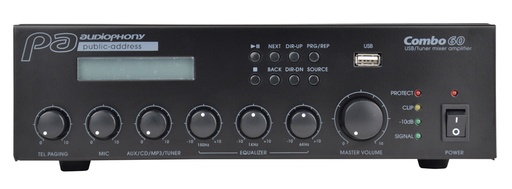 AUDIOPHONY PA - COMBO60 - Mixer / Amplifier / Multimedia player 60W