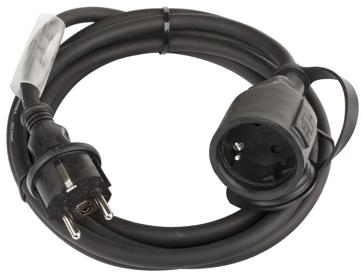 HILEC - POWERCABLE-3G1,5-3M-G - Power extension cable 3G1,5 and German Shuko connectors