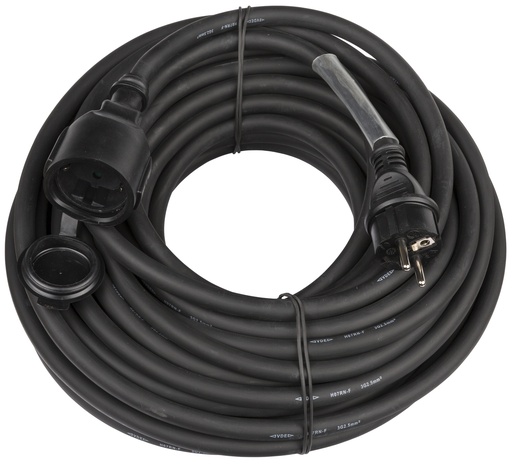 HILEC - POWERCABLE-3G2,5-20M-G - Power extension cable 3G2,5 and German Shuko connectors.