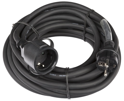 HILEC - POWERCABLE-3G2,5-10M-G - Power extension cable 3G2,5 and German Shuko connectors