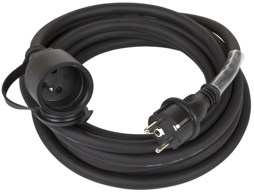 HILEC - POWERCABLE-3G2,5-5M-F - Power extension cable 3G2,5 and French Shuko connectors