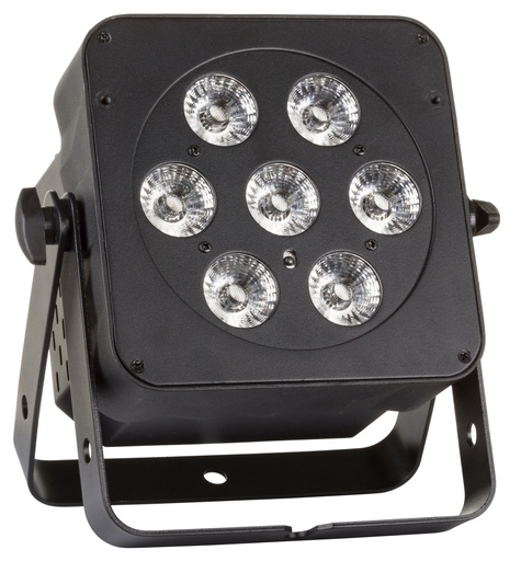 JB SYSTEMS - LED PLANO 7FC-BLACK - Extremely compact energy saving LED projector equipped with 7x8W RGBW LEDs 
