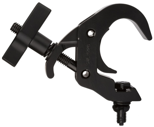BRITEQ - FAST CLAMP Black V2 - Mounting clamp for tubes between 48 and 51mm, including 2 sets bolt & wing nut (M10 + M12)