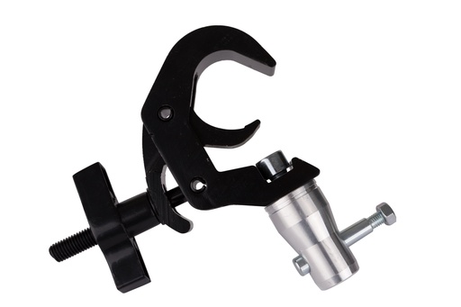 CONTESTAGE - BT-TRUSS Clamp+conical BLK  - Clamp with conical connection : BLACK ALU - SWL:100kg