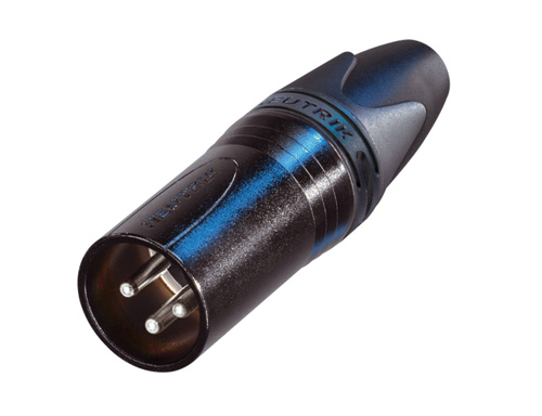 NEUTRIK - NC3MXX-BAG - Neutrik 3pin XLR male connector for cable - Black