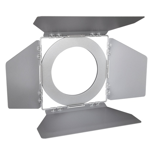 BRITEQ - COB BARNDOOR/Silver - Barndoors for COB PAR56 (white + RGB)