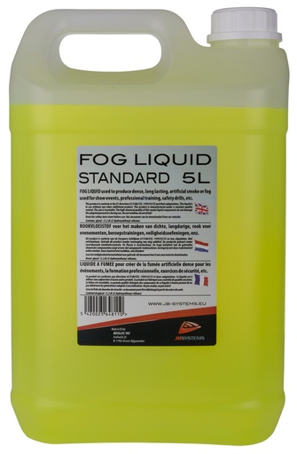 JB SYSTEMS - FOG LIQUID STD 5L - Fogger liquid standard, 5L