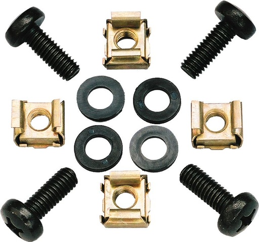 JV CASE - MS-01 - 4x screw M6x16 + 4x plastic washer + 4x cagenut 3mm
